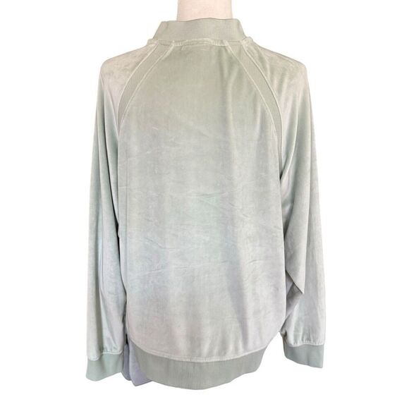Melody Ehsani Women's Quarter Zip Long Sleeves Sweater Sz Medium Light Green - Picture 5 of 11